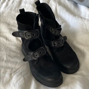 Bueno Black Combat & Moto Boots